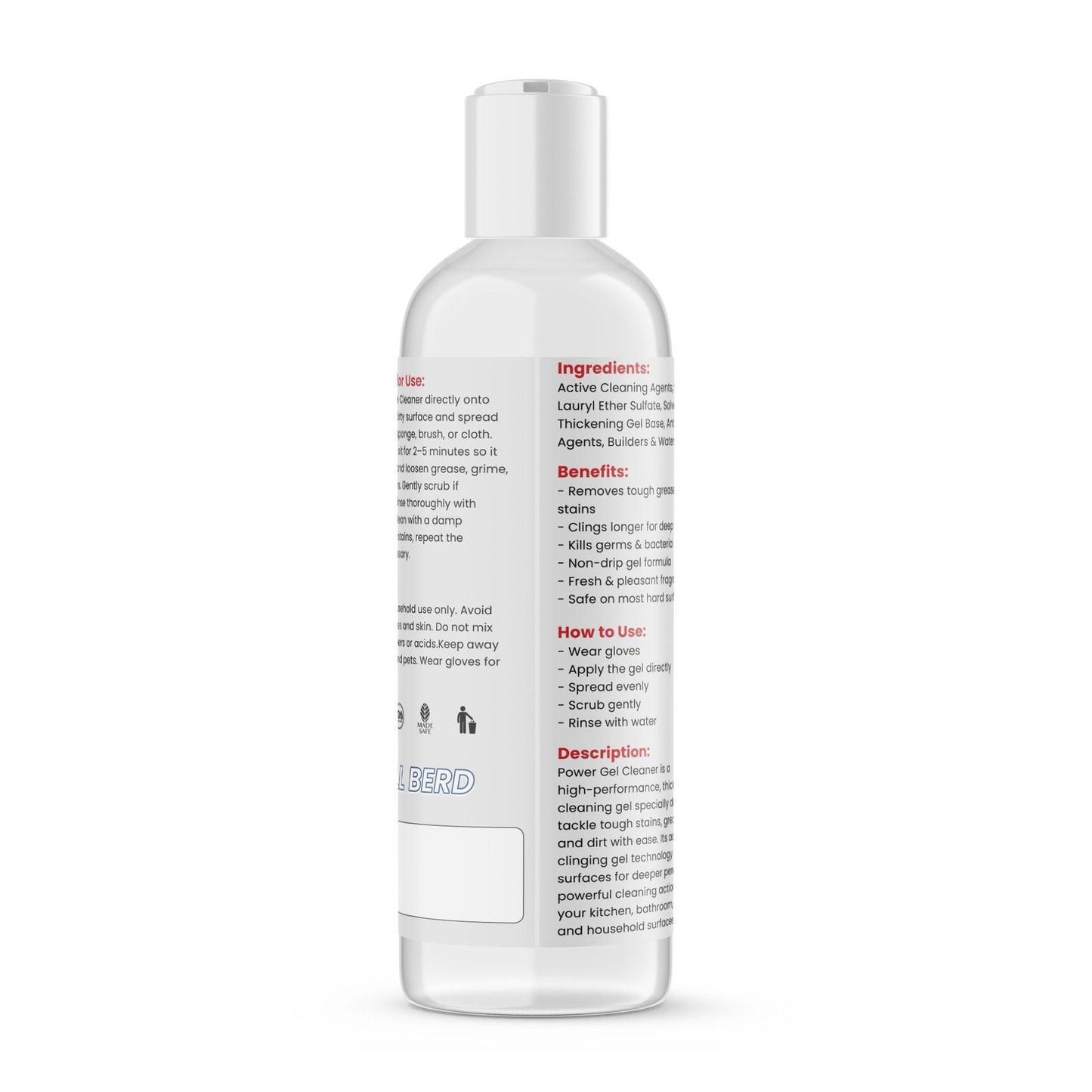 Ball Berd Power Gel Drain Cleaner 100 ml (Pack of 1)