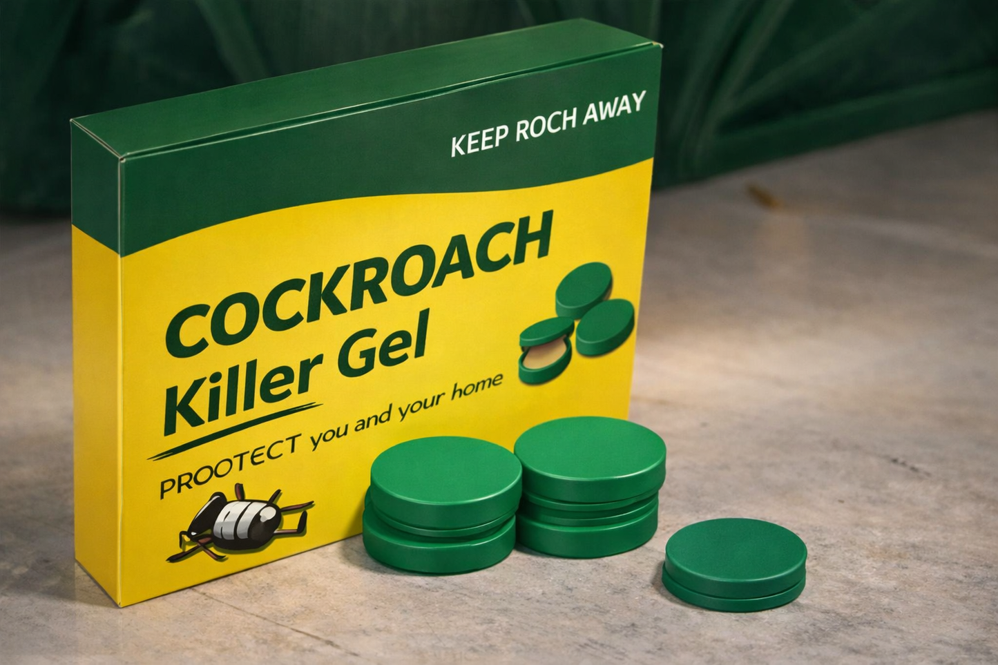 Cockroach Killer Gel (Pack of 2) – Fast Acting Roach Control for Kitchen, Bathroom & Home