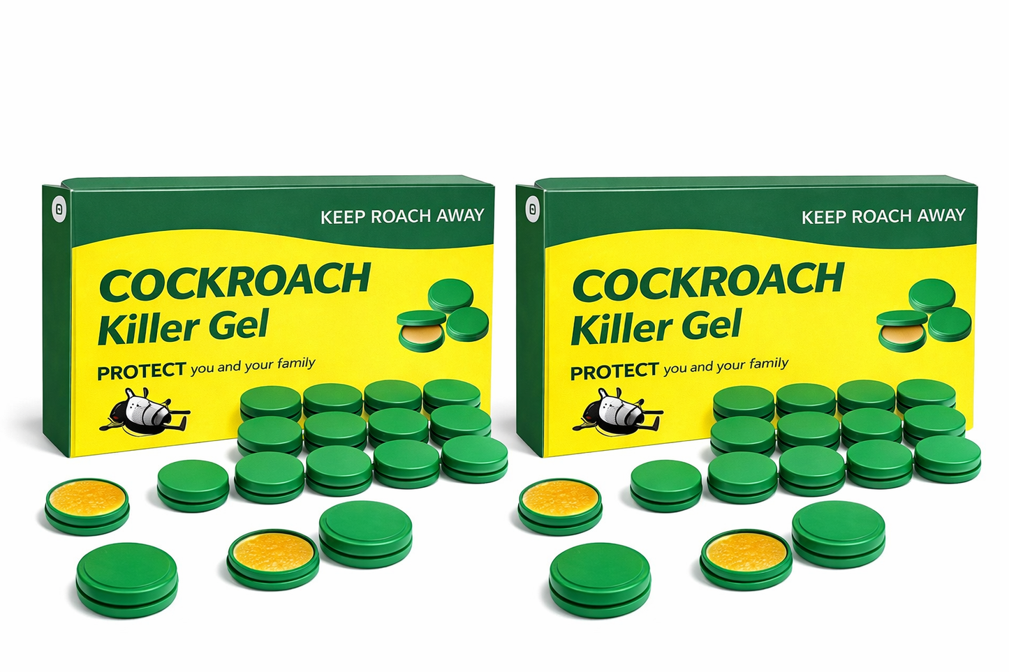 Cockroach Killer Gel (Pack of 2) – Fast Acting Roach Control for Kitchen, Bathroom & Home